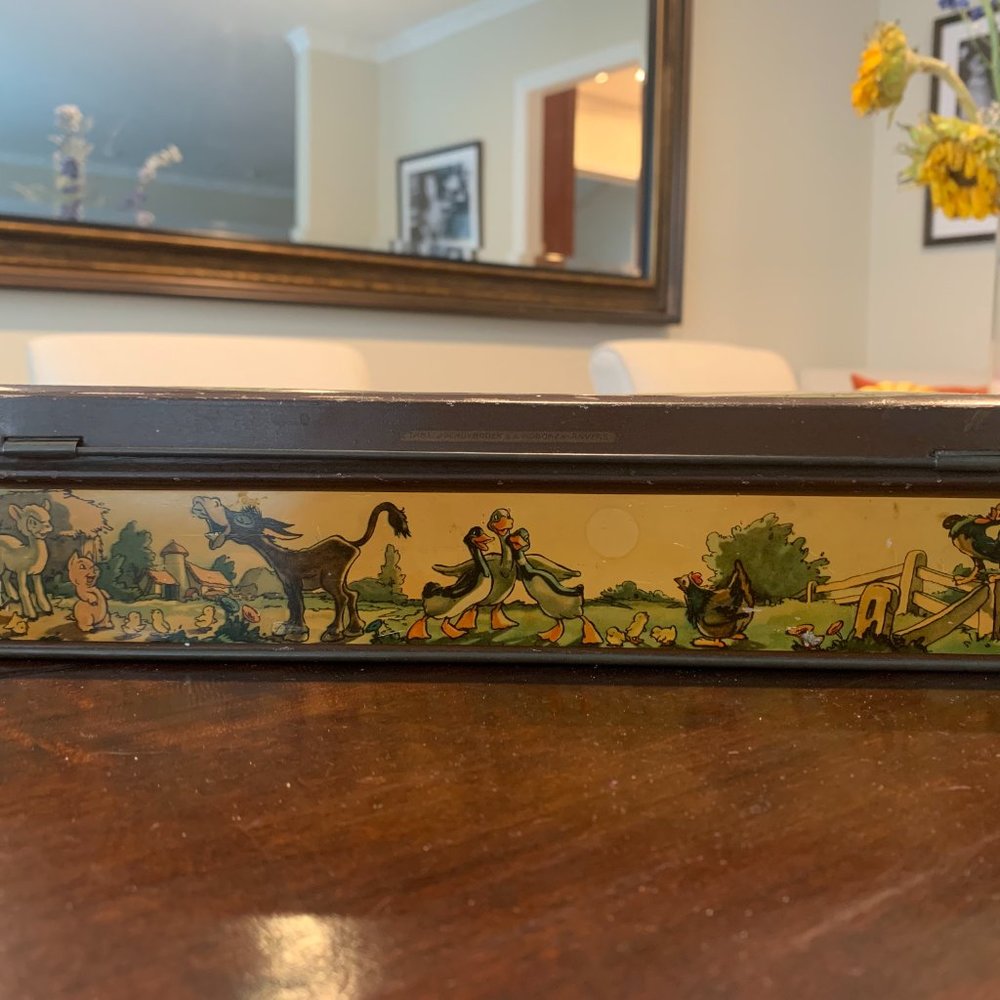RARE 1930s Lithographic Walt Disney, Disneyland Cookie Tin - Picture 11 of 15